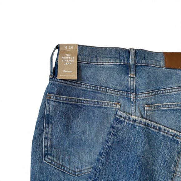 Madewell The Perfect Vintage Jean Size 26 Medium Wash NWT - Picture 6 of 10